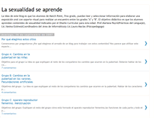 Tablet Screenshot of lasexualidadseaprende.blogspot.com