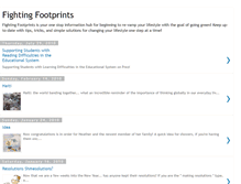 Tablet Screenshot of fightingfootprints.blogspot.com