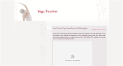 Desktop Screenshot of good-yoga-teacher.blogspot.com