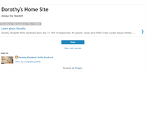 Tablet Screenshot of dorothyshomesite.blogspot.com