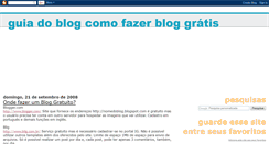Desktop Screenshot of fazendoblogsgratis.blogspot.com
