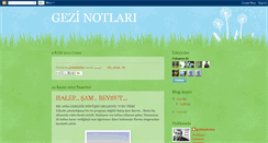 Desktop Screenshot of gezinotlari2010.blogspot.com