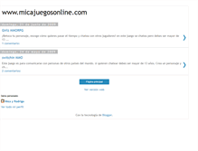 Tablet Screenshot of micajuegosonline.blogspot.com