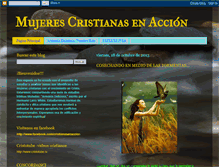 Tablet Screenshot of mujerescristianasenaccion.blogspot.com