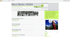 Desktop Screenshot of maorimedianews.blogspot.com