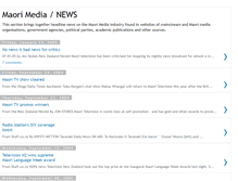 Tablet Screenshot of maorimedianews.blogspot.com