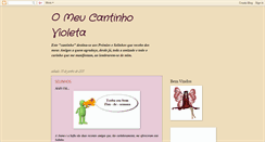 Desktop Screenshot of omeucantinhovioleta.blogspot.com