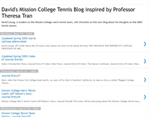 Tablet Screenshot of davidmissiontennisblog.blogspot.com