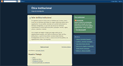 Desktop Screenshot of institutionalethics.blogspot.com