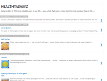 Tablet Screenshot of healthyalwayz.blogspot.com