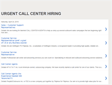 Tablet Screenshot of callcenterjobfair.blogspot.com