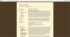Desktop Screenshot of coltersblog.blogspot.com