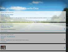 Tablet Screenshot of inter-actuandoconlafilosofiaetica.blogspot.com