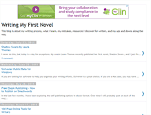 Tablet Screenshot of onwritingmyfirstnovel.blogspot.com