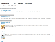 Tablet Screenshot of kidsdesigntraining.blogspot.com