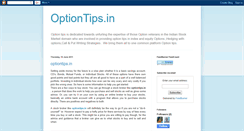 Desktop Screenshot of optiontipsindia.blogspot.com