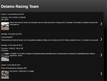 Tablet Screenshot of delamoracingteam.blogspot.com