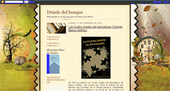Desktop Screenshot of driadedelbosque.blogspot.com