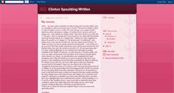 Desktop Screenshot of clintonspauldingwritten.blogspot.com