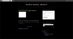 Desktop Screenshot of museomiguelabuelo.blogspot.com