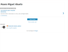 Tablet Screenshot of museomiguelabuelo.blogspot.com