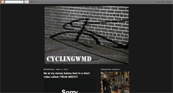 Desktop Screenshot of cyclingwmd.blogspot.com