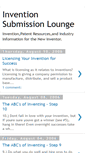 Mobile Screenshot of invention-submission-lounge.blogspot.com