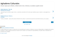 Tablet Screenshot of agitadoresculturales.blogspot.com