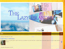 Tablet Screenshot of lazyislander.blogspot.com