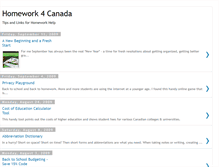 Tablet Screenshot of homework4canada.blogspot.com