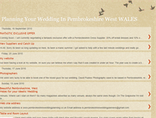 Tablet Screenshot of pembrokeshireweddingplanners.blogspot.com