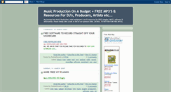 Desktop Screenshot of budgetmusicproduction.blogspot.com