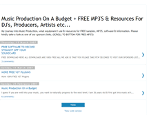 Tablet Screenshot of budgetmusicproduction.blogspot.com