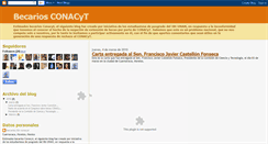 Desktop Screenshot of becariosconacyt.blogspot.com