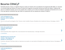 Tablet Screenshot of becariosconacyt.blogspot.com