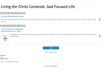 Tablet Screenshot of christcenteredgodfocused.blogspot.com