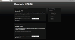 Desktop Screenshot of monitoriaufabc.blogspot.com