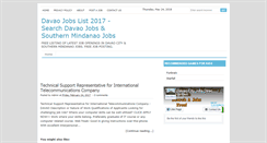 Desktop Screenshot of davaojobslist.blogspot.com