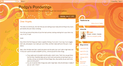 Desktop Screenshot of podgysponderings.blogspot.com