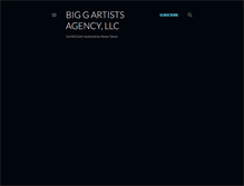 Tablet Screenshot of biggartistsagencyllc.blogspot.com