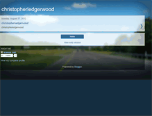 Tablet Screenshot of christopherledgerwood.blogspot.com
