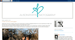 Desktop Screenshot of alisonportisphotography.blogspot.com