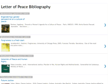 Tablet Screenshot of letterofpeace-bibliography.blogspot.com