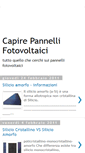 Mobile Screenshot of capirepannellifotovoltaici.blogspot.com