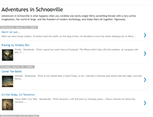 Tablet Screenshot of adventuresinschnooville.blogspot.com