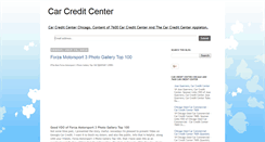 Desktop Screenshot of carcreditcenter.blogspot.com
