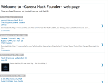 Tablet Screenshot of garenahackfounder.blogspot.com