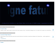 Tablet Screenshot of ignefatui.blogspot.com