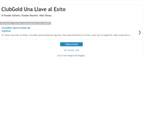 Tablet Screenshot of clubgold-llavedelexito.blogspot.com