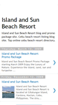 Mobile Screenshot of islandandsunbeachresort.blogspot.com